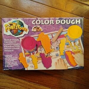 Vintage kids craft house play-doh Flintstones molds kit 53454